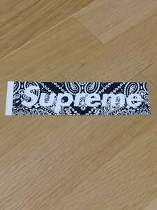 レア Supreme ペイズリー ボックス ロゴ ステッカー ブラック シュプリーム Box Logo