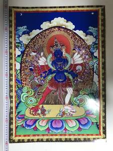 チベット仏教 曼荼羅　仏画　大判ポスター 593×417mm A2サイズ10533