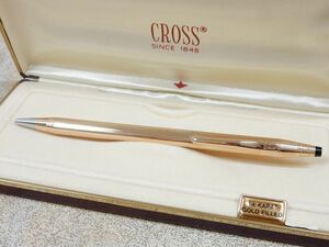 CROSS/クロス 1/20 14KT GOLD FILLED 筆記体ロゴ ボールペン/筆記用具 U.S.A製 【7668y1】