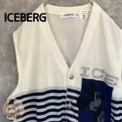 【イタリア製】ICEBERG Disney ミッキー ベストゴルフ 古着