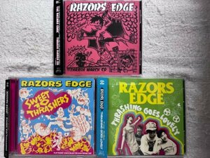 THE RAZORS EDGEレイザーズエッジ オリジナルアルバムCD3枚セット THRASH MARCH CD/THRASHING GOES LOVELY/SWEET 10 THRASHERS