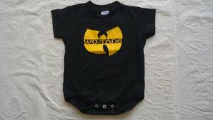 Wu-Tang Clan Logo Onesie 黒 18M %off ウータン・クラン NYC HIP HOP 半袖 ワンジー ボディスーツ 18カ月 レターパックライト
