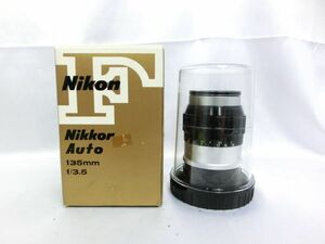 ★Nikon ニコン レンズ ★ NIKKOR-Q Auto 135mm f/3.5 ニッコール 箱付き 中古 現状品★