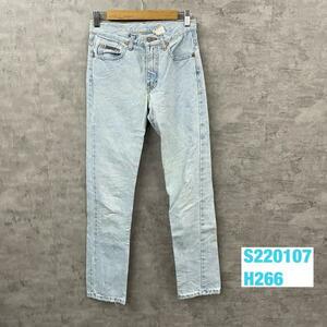 Calvin Klein Jeans カルバン デニムジーンズパンツ ライトブルー ジップフライ 1 実寸W27in レディース USA 海外輸入 古着 S220107-H266