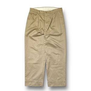 Unlikely Sawtooth Flap 2P Trousers U23F-23-0001 2タックチノパン 綿パン ベージュ サイズXL アンライクリー 店舗受取可
