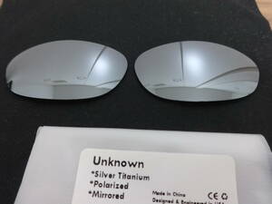 ★処分価格★オークリー アンノウン 用 カスタム偏光レンズ SILVER Color Polarized 新品 UNKNOWN