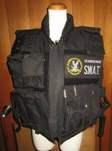 [未使用]LOSANGELES POLICE　ロサンゼルス警察　 S.W.A.T 特殊部隊　ベスト 　重量約2Kg