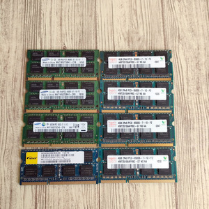 ノートPC用メモリ 8枚 動作確認済み 4GB PC3 8500S メーカー混在01