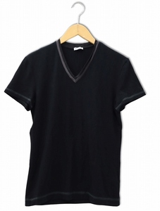 ドルチェ&ガッバーナ ドルガバ DOLCE&GABBANA Vネック 半袖 Tシャツ XS BLACK ブラック M12090 メンズ レディース