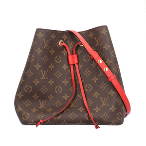 ルイヴィトン ネオノエ モノグラム ショルダーバッグ モノグラムキャンバス M44021 ブラウン レディース LOUIS VUITTON 中古 美品