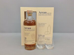 アラン ARRAN スコッチウイスキー 700ml 46% スコットランド 10年 特製グラス2個付 グラスパック 箱付き 未開栓 2404LS221
