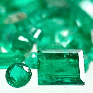 「天然エメラルドルースおまとめ」a 約25ct ルース 裸石 宝石 ジュエリー jewelry emerald beryl ベリル 緑玉 