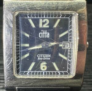 腕時計 citta CITIZEN A310-H22285 TA NO JEWELS 295-4100 W.R.10BAR ST.STEEL シチズン 102.64g メンズ 稼働品 WA080