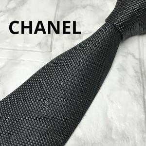 至高のソリッドタイ　CHANEL シャネル ソリッドタイ　ネクタイ　ココマーク