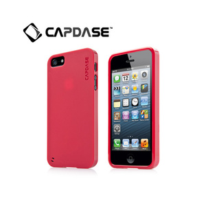 即決・送料込)【ソフトケース】CAPDASE iPhone SE(第一世代,2016)/5s/5 用 Soft Jacket 2 XPOSE Solid Red