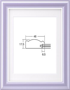 遺影額縁 木製 5875 八〇サイズ 10枚1セット バイオレット