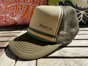 ハワイ 正規品 RVCA キャップ モスグリーン 緑 ルカ ルーカ トラッカーキャップ メッシュキャップ 帽子 ハットhawaii Trucker Hat Cap