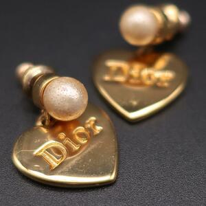 正規品 クリスチャンディオール Christian Dior ピアス ゴールド Authentic Mint Earring Gold