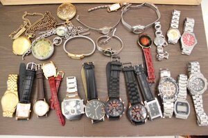 ○腕時計 他 いろいろまとめて　ジャンク品扱い　メンズ レディース SEIKO CITIZEN CASIO 懐中時計 ALBA