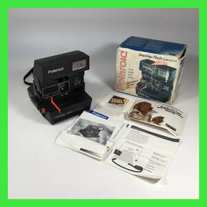 D-629☆【レトロ・マニア・コレクション】Polaroid インスタントカメラ　OneStop Flash Camera　ポラロイドカメラ　