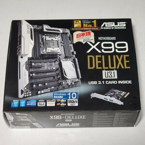 ASUS X99-DELUXE/U3.1 IOパネル付属 LGA2011-3 ATXマザーボード 最新Bios 動作確認済 PCパーツ