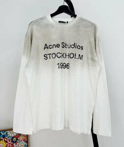 acne studios アクネストゥディオズ トップス Tシャツ 長袖 レディース メンズ カジュアル ホワイトＳ