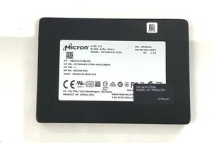 K6051537 Micron SATA 512GB 2.5インチ SSD 1点【中古動作品】