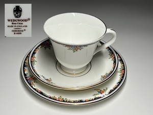 【瑞】ウェッジウッドWEDGWOOD OSBORNEカップ＆ソーサー＋ケーキ皿