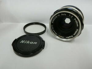31559◆NIKKOR-H　Auto　f= 50mm 1：2　Nippon　Kogaku　NIKON　 ニッコール　標準レンズ　50mm