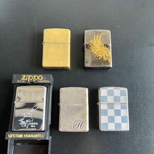 ZIPPO ジッポ　サイパン　イニシャルなど　5点まとめて　未使用品あり　シルバー ゴールド★27 