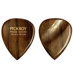 ★PICKBOY ピックボーイ GP-RW/1 ROSE WOOD ローズウッド 紫檀 ギター ピック 3枚セット★新品/メール便