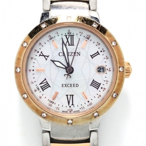 CITIZEN(シチズン) 腕時計 EXCEED H060-T022634 レディース カレンダー/シェル文字盤 ライトグレーシェル
