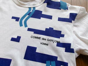 レア 90S ビンテージ アーカイブ COMME des GARCONS HOMME コムデギャルソンオム フロントプリント入りTシャツ