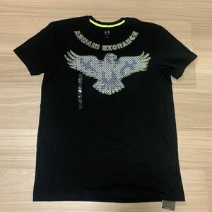 未使用 メンズ Lサイズ A/X ARMANI EXCHANGE アルマーニ エクスチェンジ 半袖Tシャツ ブラック 