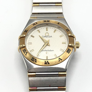 【中古】OMEGA コンステレーションミニ 腕時計 シルバーカラー ゴールドカラー オメガ[240010394374]