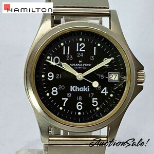 【不動品】HAMILTON ハミルトン khaki カーキキング 9931 腕時計 クォーツ ※電池切れ