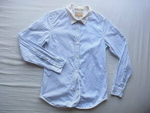 NIGEL CABOURN 　ナイジェル ケーボン　ミリタリーテイスト　同系色パターン　パッチワークシャツ　サイズ 6　日本製 