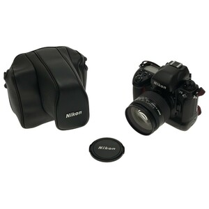 【訳あり 美品】Nikon F5 AF一眼レフカメラ AF NIKKOR 24-120mm F3.5-5.6 D ソフトボディーケース CF-53 ブラックボディ レンズ 現状 C3923