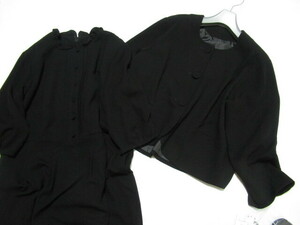 【未使用】 Neina ネイナ ブラックフォーマル ジャケット / ワンピース セットアップ size LL ブラック フォーマル