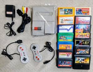 ニューファミコン 本体 一式 ゲーム14本付き HVC-101 任天堂 AVファミコン 動作確認済み Nintendo famicom console 希少 稀少 レア