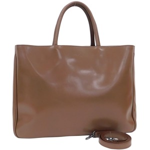 1円 ■ 極美品 フルラ 2wayバッグ ブラウン系 PVC×レザー 肩掛け お買い物 おでかけ 普段使い FURLA ■E.Bss.An-11