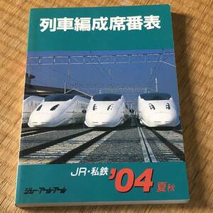 【列車編成席番表 JR・私鉄