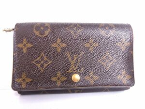 正規品 LOUIS VUITTON ルイ ヴィトン ポルトモネ ビエ トレゾール M61730 二つ折り財布　シリアルCA0043