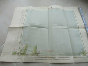 50昭和３年網走市古地図　ハガレ　B11Bハ三日午前中上陸完了の書き込みあり　歩兵第二十八連隊の押印有～陸軍出身の旧家から出た品2304file