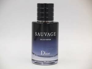 香水 Christian Dior クリスチャン・ディオール SAUVAGE ソヴァージュ ソバージュ EDP 60ml(226.5g) 残量90% 1本 [15155-ajjj]