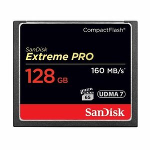 新品 SanDisk CFカード 128GB Extreme Proシリーズ 最大160MB/s