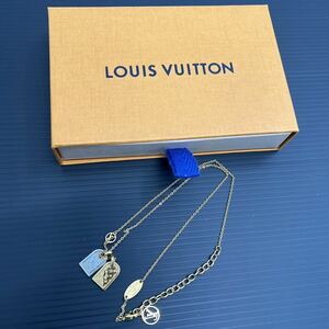 【極美品】LOUISVUITTON ルイヴィトン M63141 シリアルLE1109 ネックレス ゴールド 金色 ナノグラム