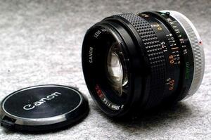Canon キャノン 純正 FD 50mm 高級単焦点レンズ 1:1.4 S.S.C. 希少な作動品