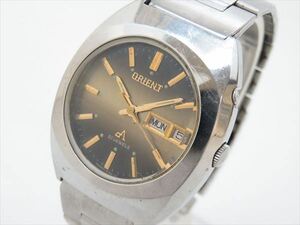 ◆◇ORIENT オリエント CA クロノエース カットガラス 自動巻 21石 Y429-27640 稼働品◇◆