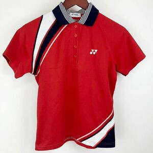大きいサイズ YONEX ヨネックス 半袖 ポロシャツ レディース L 赤 レッド カジュアル スポーツ トレーニング ゴルフ テニス ウェア